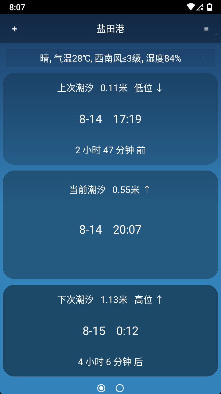 潮汐预报